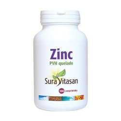 ZINC PVH QUELADO 25MG,100...